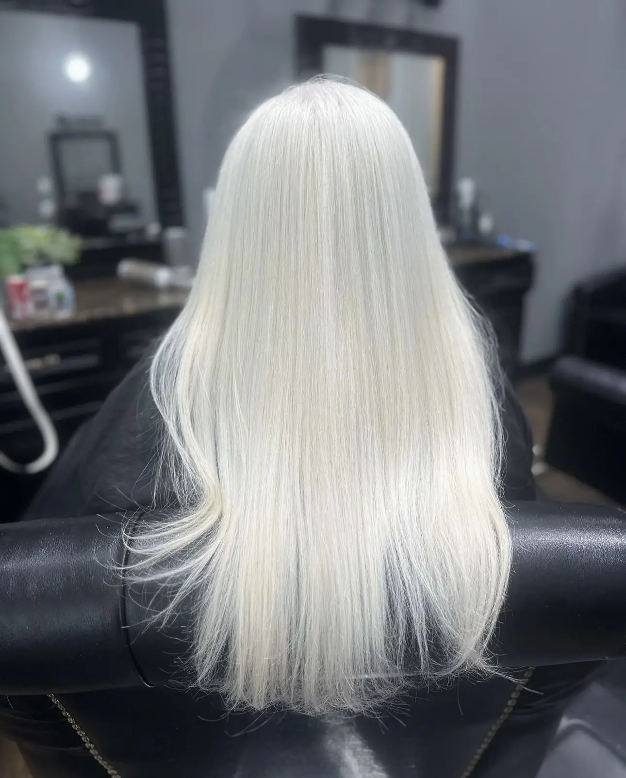 Full bleached and toned hair